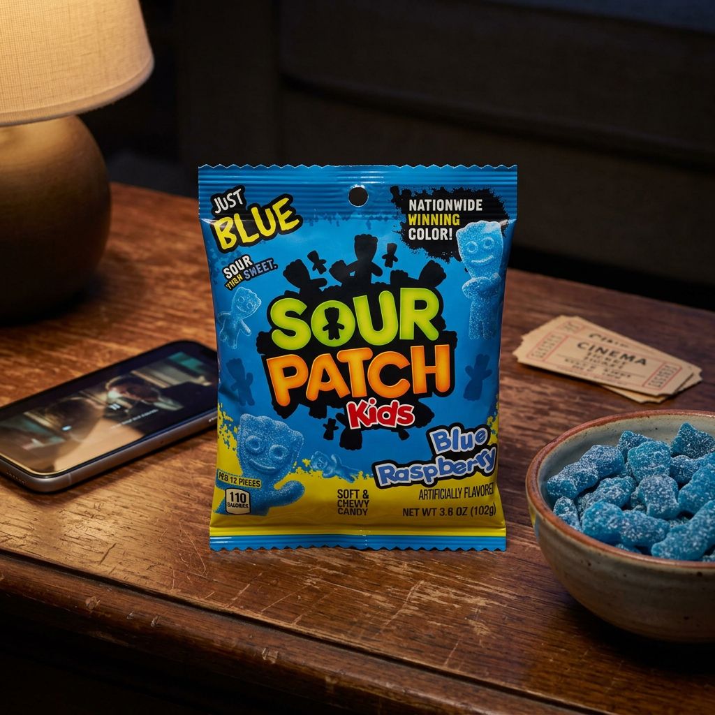 Sour Patch Kids blauwe framboos