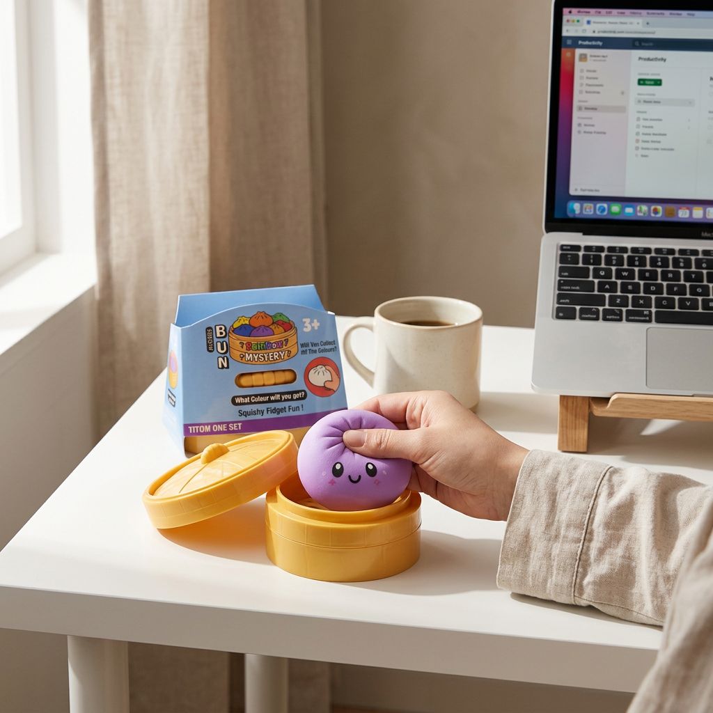 Squishy Big Bun Toy anti-stress mousse slow rise kawaii, tendance US et asiatique, disponible sur My American Shop