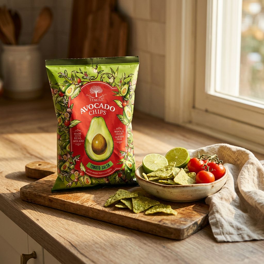 Temole Avocadochips Tomatensalsa