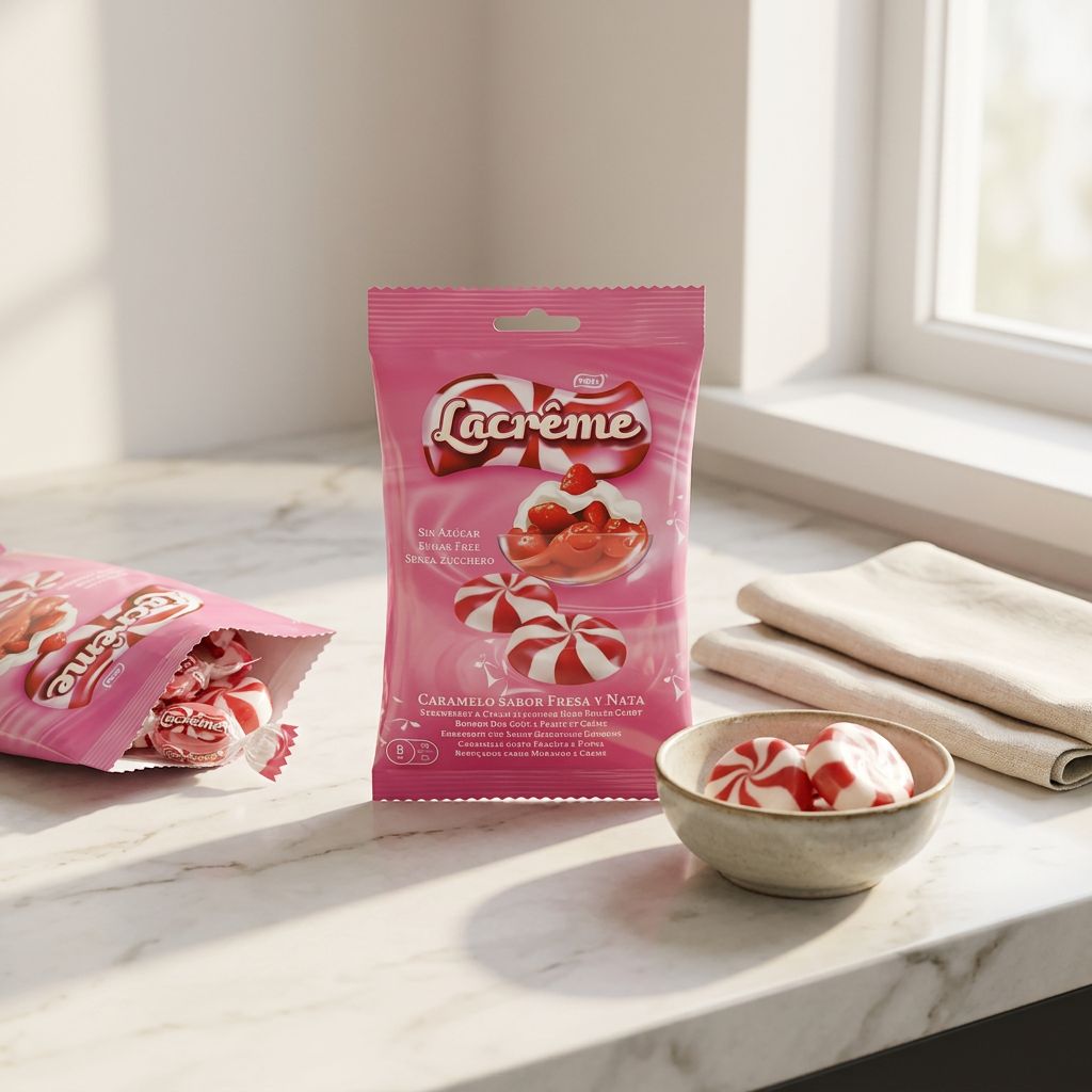 Vidal Lacrême Sugar Free Strawberry & Cream Small