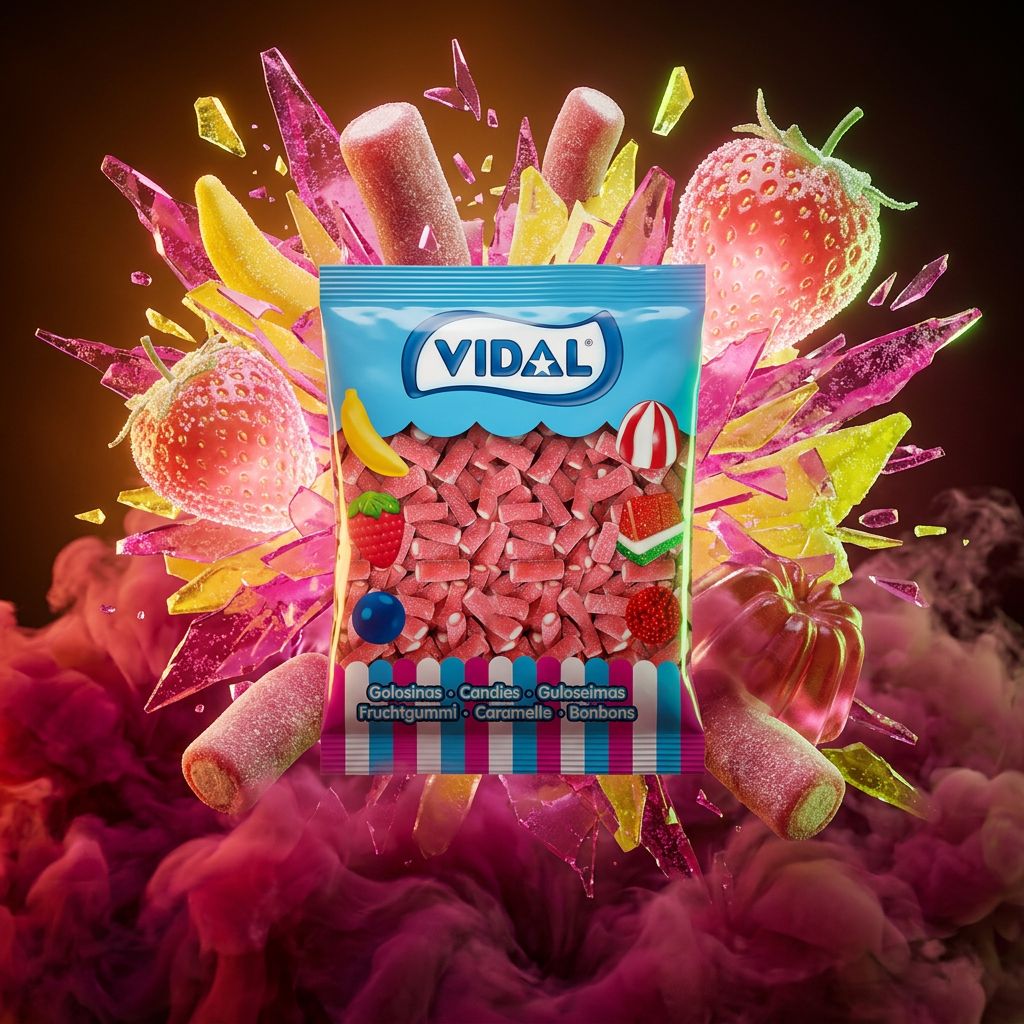 Vidal Sour Mini Potloden Aardbei