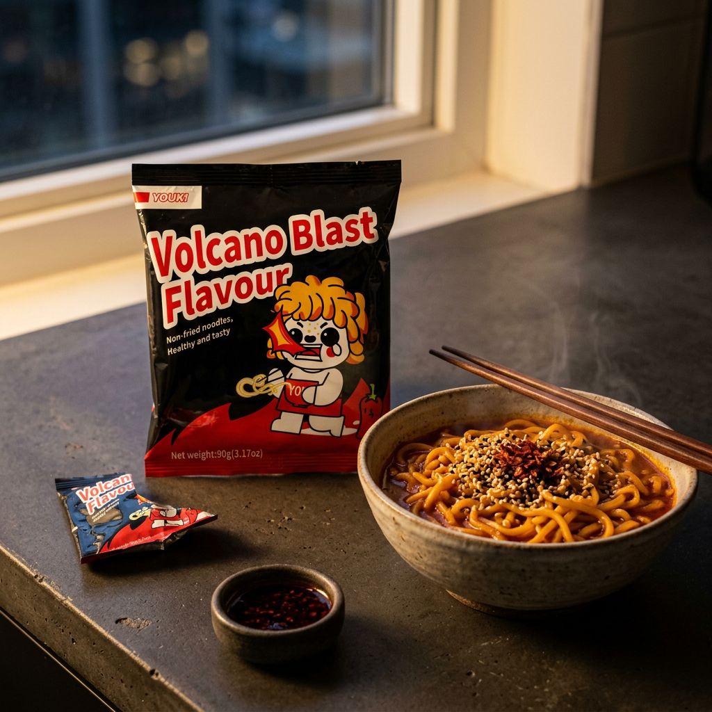 Youmi Instant Noodles vulkaanontploffing