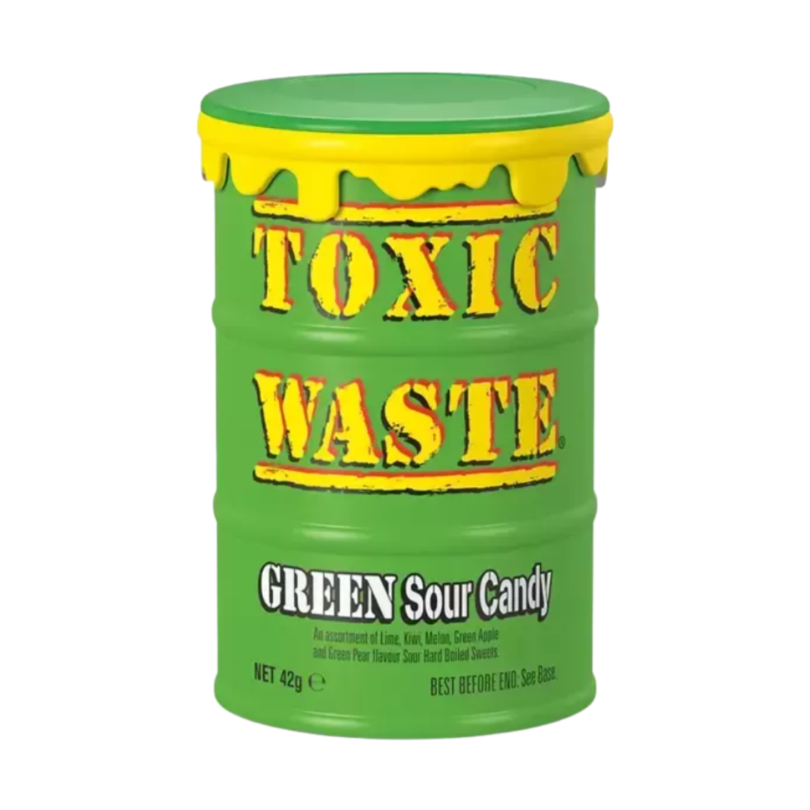 Toxic Waste Green Sour Candy Drum - My American Shop