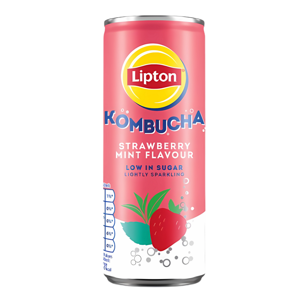 Lipton Kombucha Aardbei & Muntthee Fruit