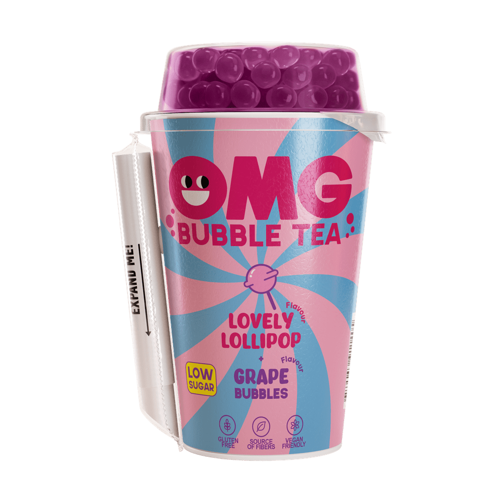 OMG Bubble Tea Lovely Lollipop and Grape