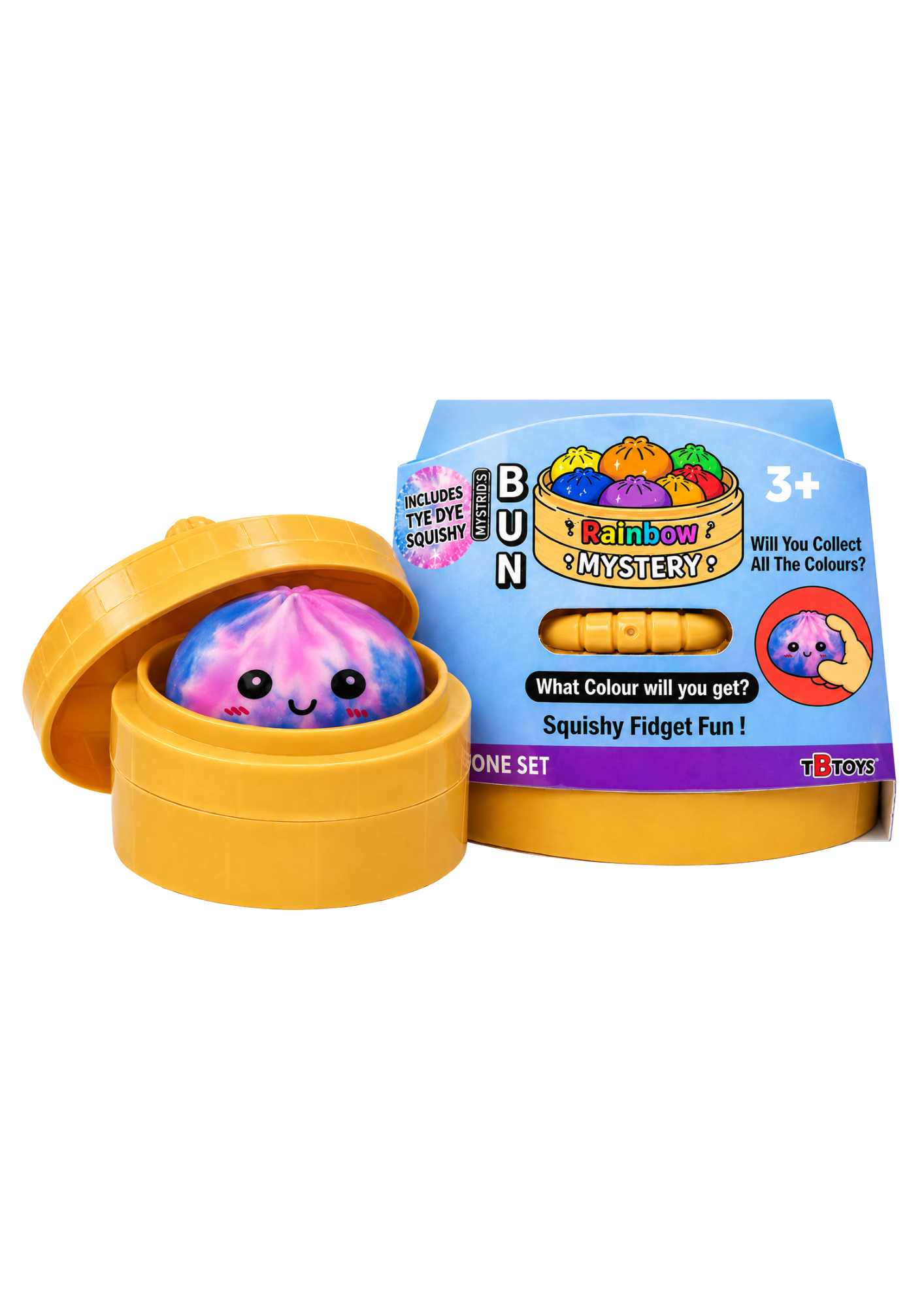 Squishy Tie-dye Big Bun Speeltje
