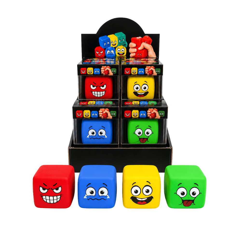 Squishy Happy Face Cube