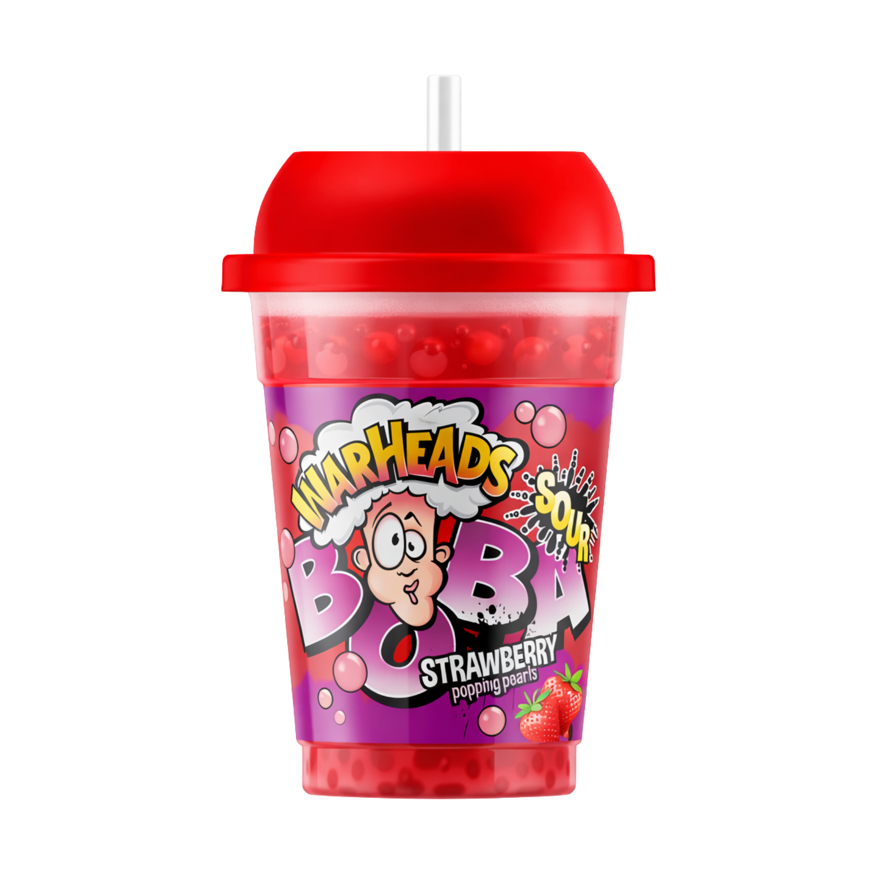 Warheads Boba Sour Strawberry - My American Shop