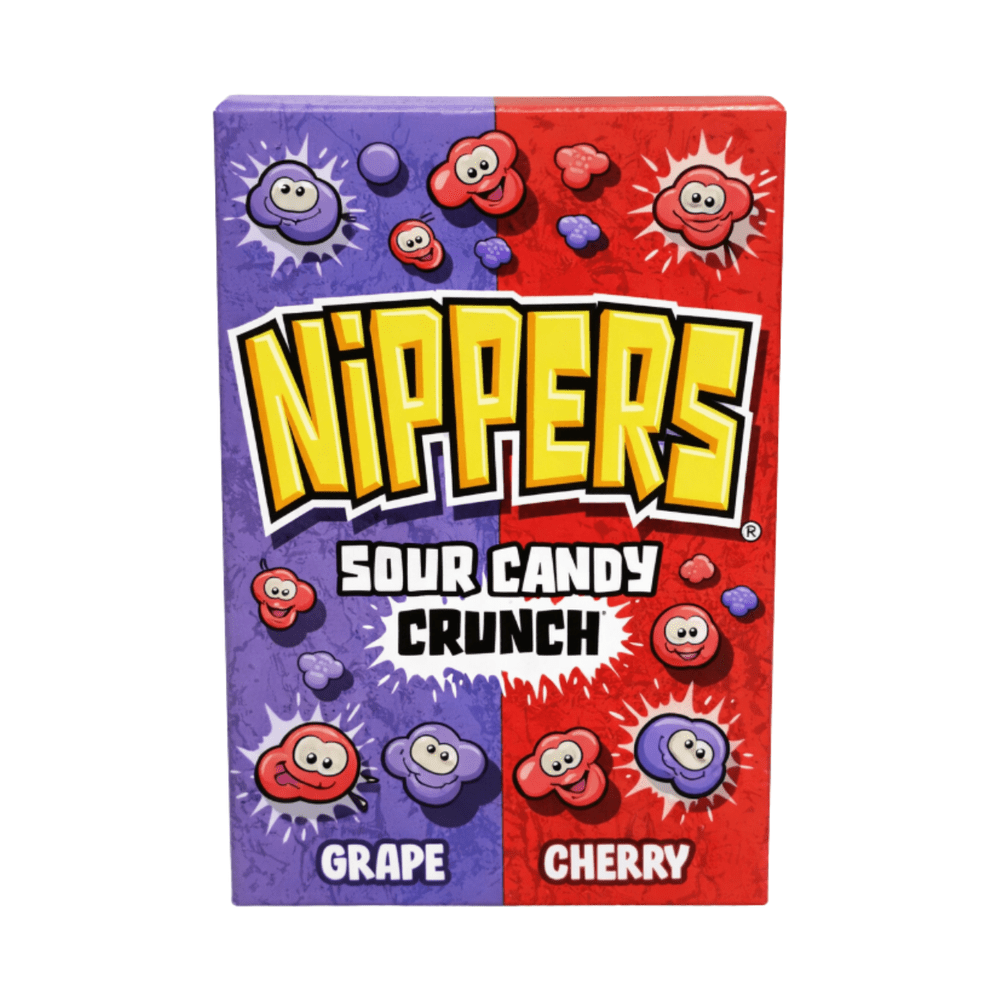 Nippers Sour Candy Crunch Druif Kers