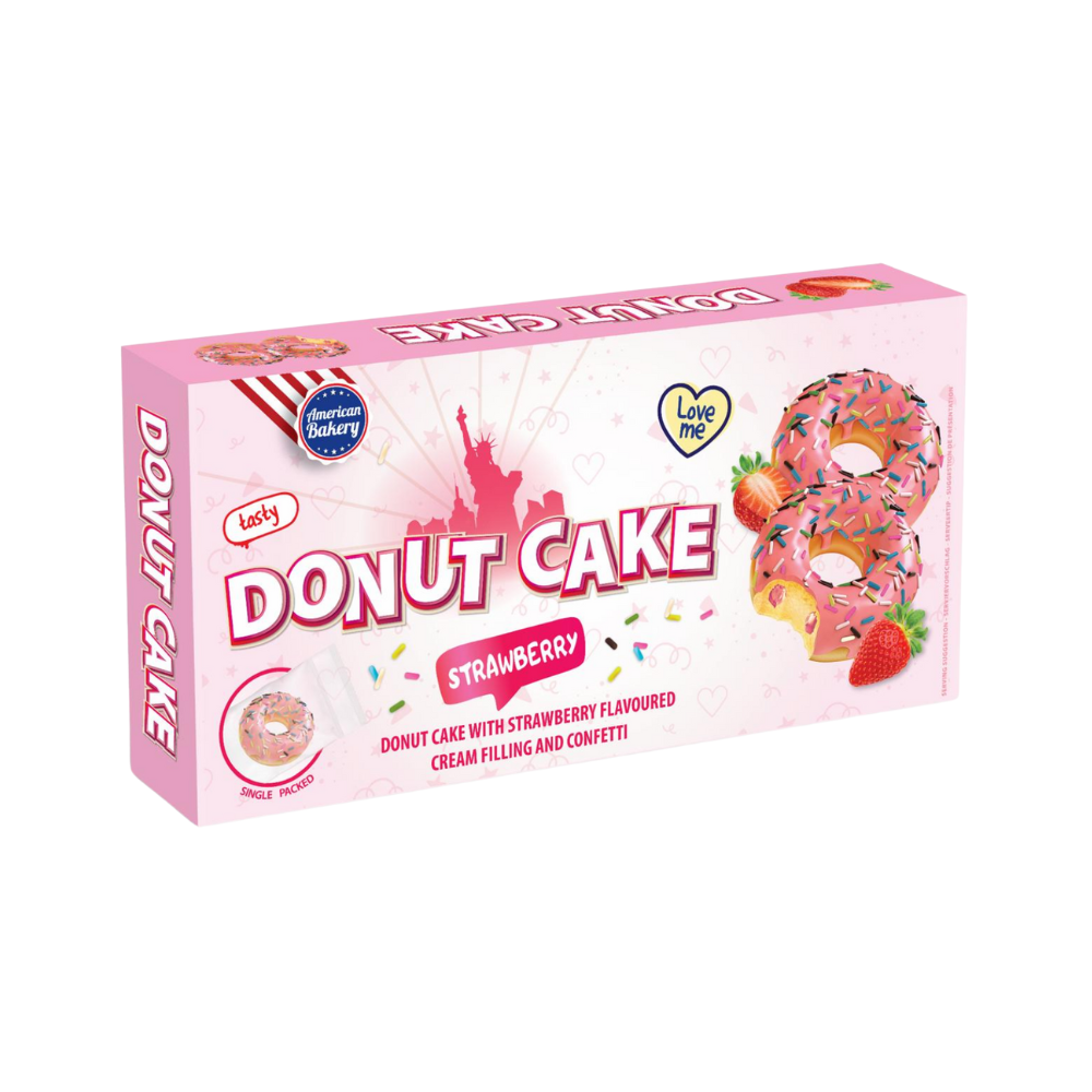 American Bakery Donut Cake Strawberry