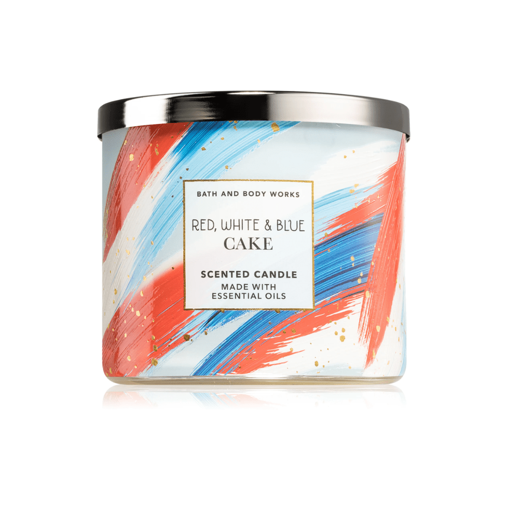 Candle Bath & Body Works Red, White & Blue Cake - My American Shop France