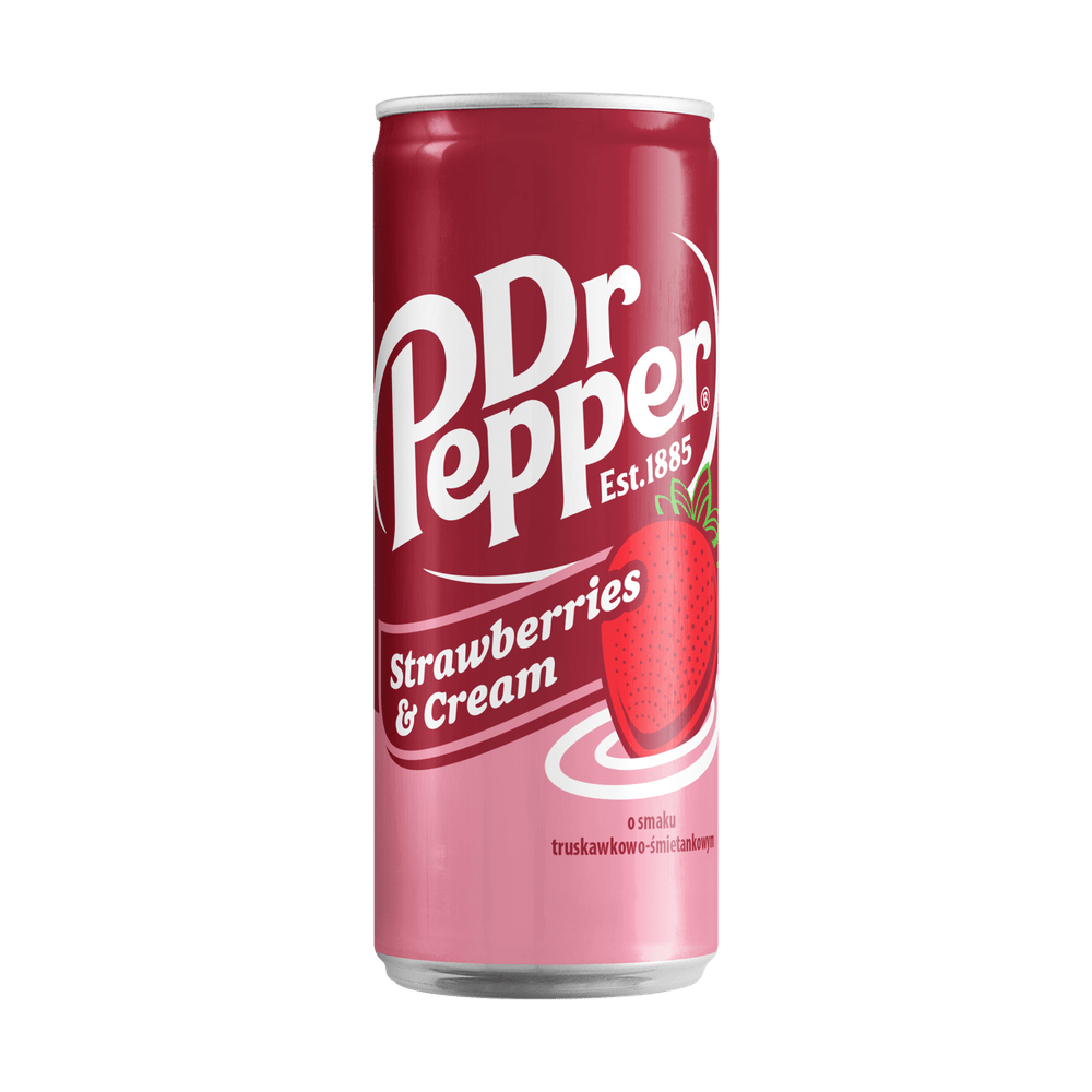 Dr Pepper Slim Can Strawberries & Cream