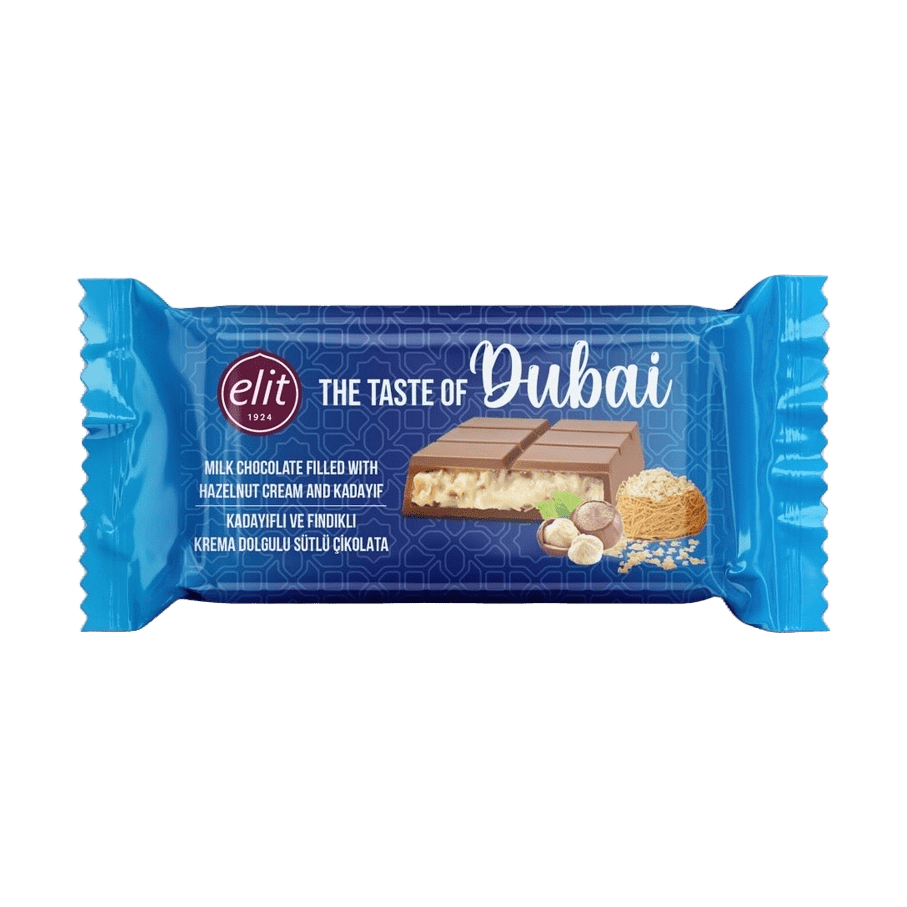 Elit Dubai Milk Chocolate Hazelnut Cream & Kadayif - My American Shop
