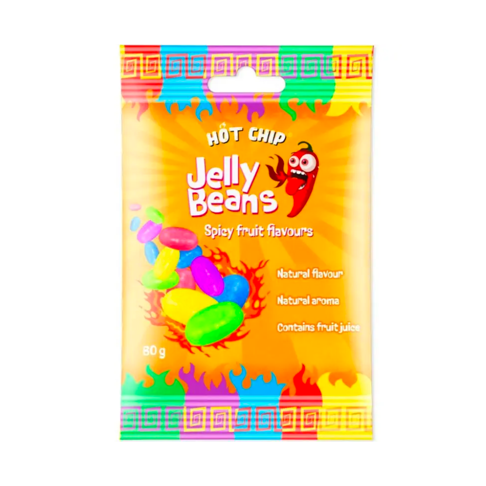 Hot Chip Jelly Beans Spicy Fruit Flavours - My American Shop France