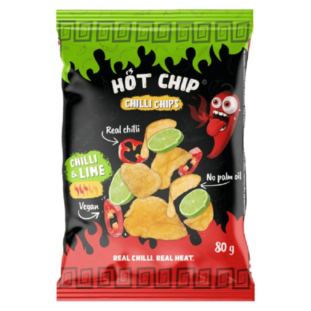 Hot Chip Potato Chips Chili and Lime
