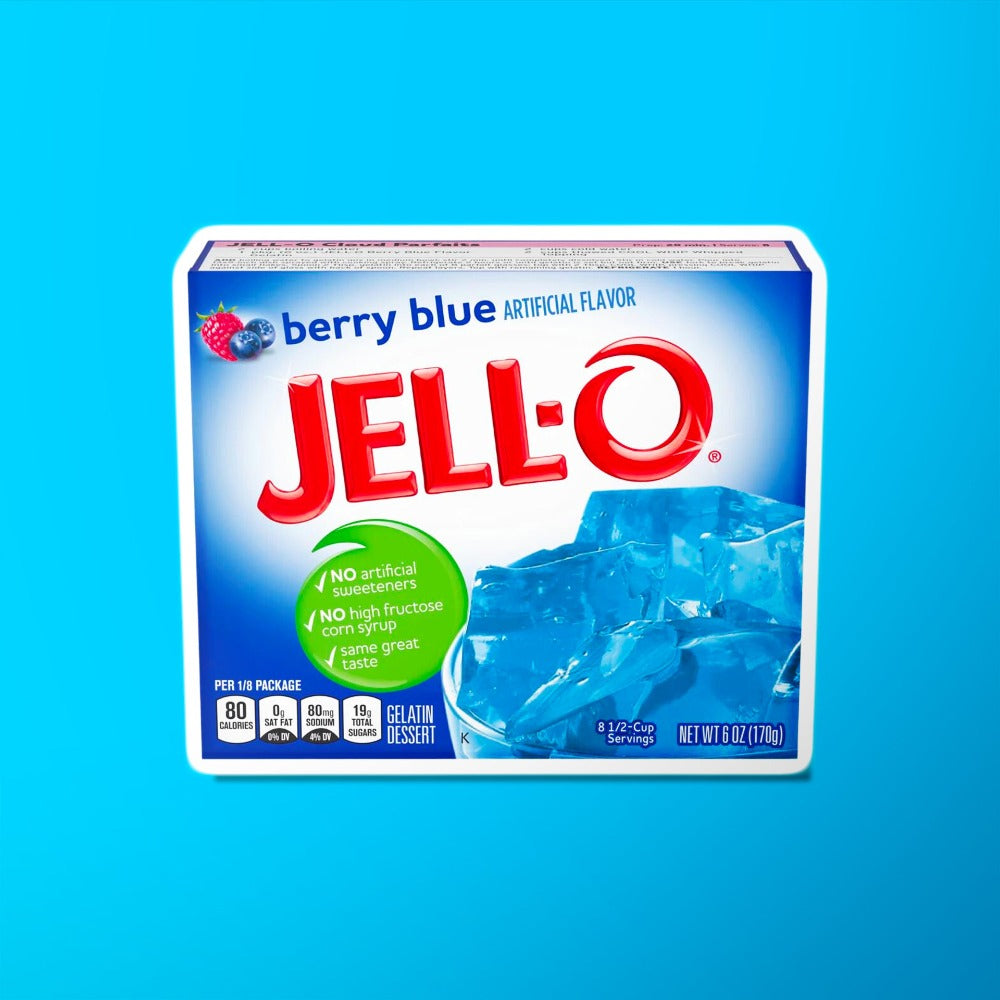 Jell-O Gelatin Berry Blue - My American Shop France