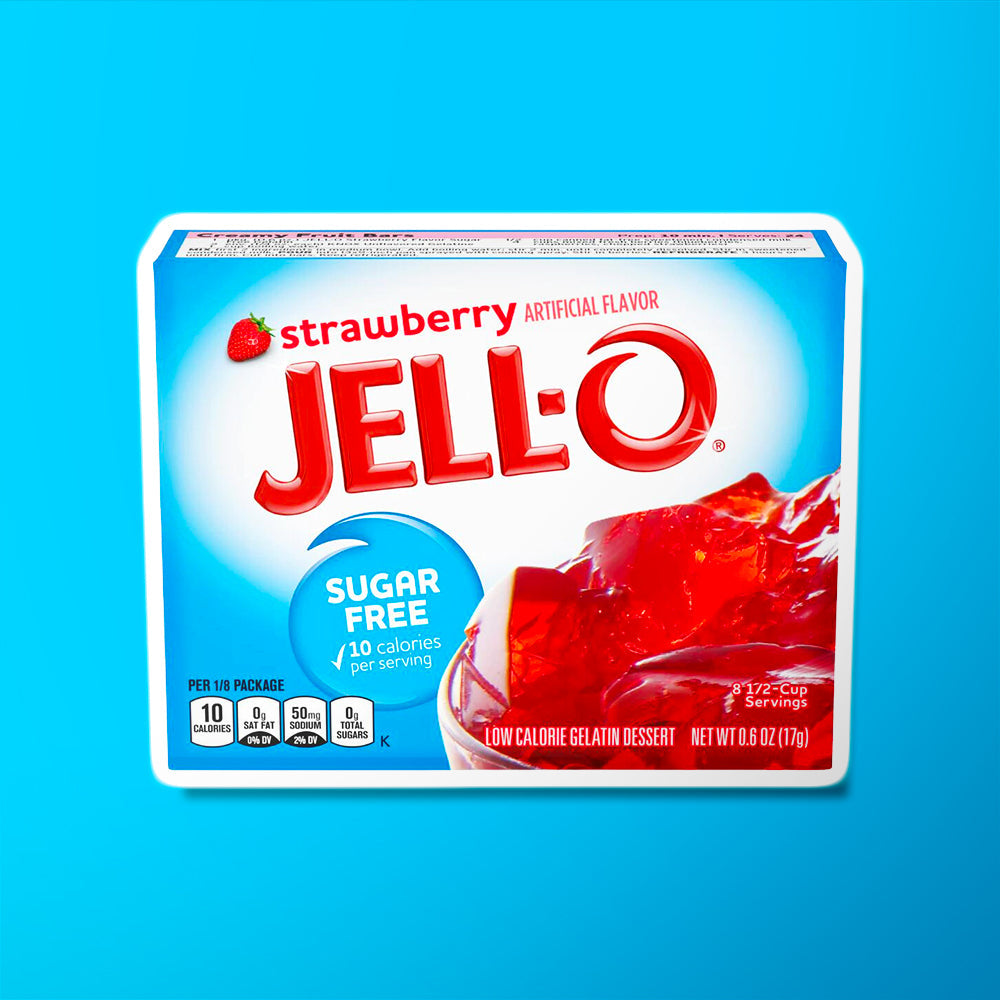 Jell-O Gelatin Strawberry Sugar Free - My American Shop France