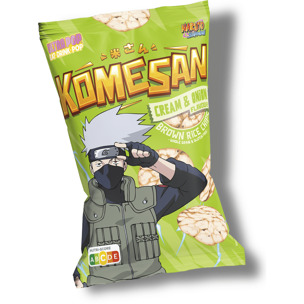 Komesan Naruto Rice Chips Cream And Onion