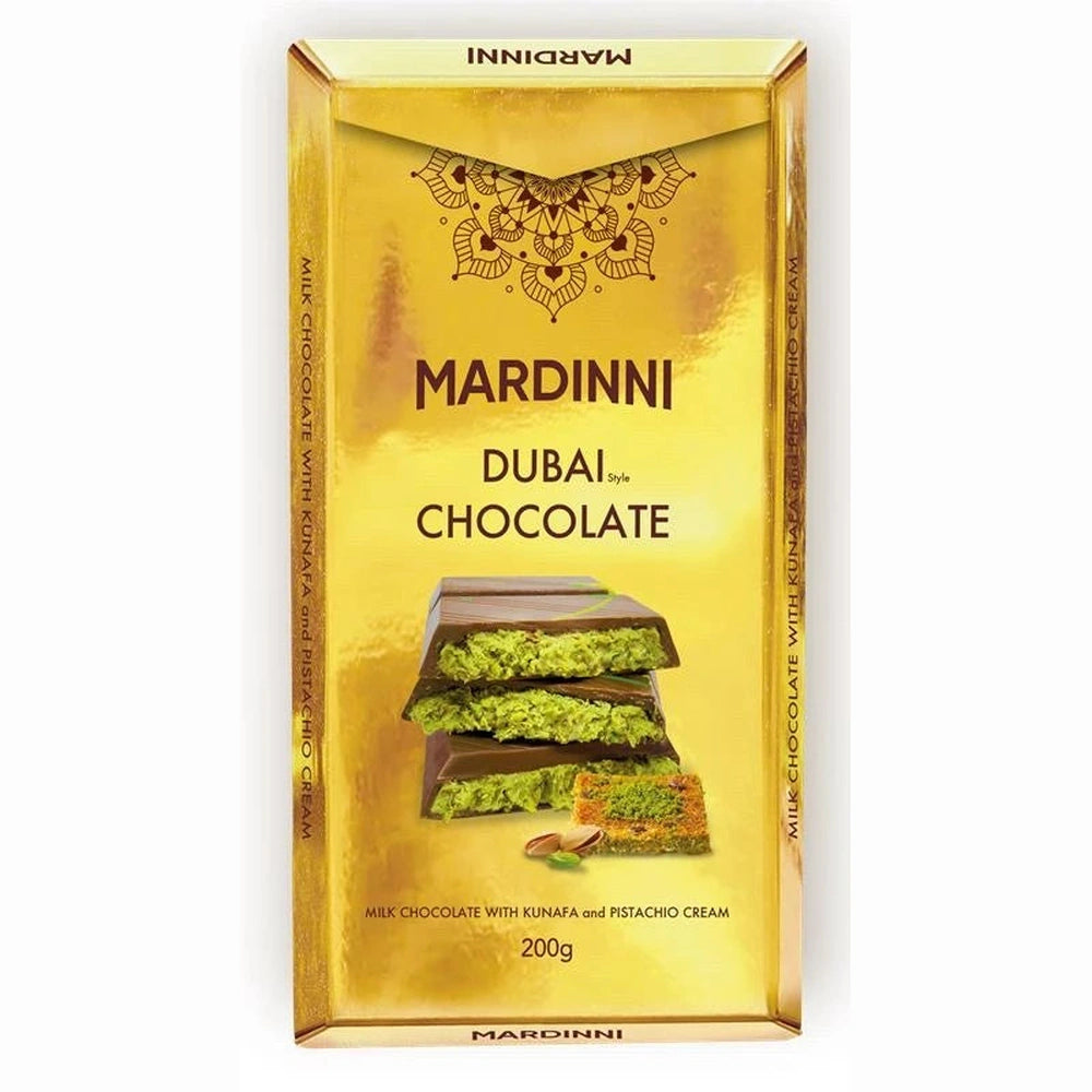 Mardinni Dubai Chocolate With Kunafa & Pistachio Cream - My American Shop