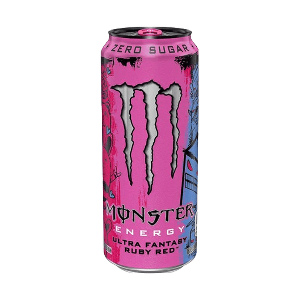 Monster Ultra Fantasy Ruby Red 500ml : boisson énergisante zéro sucre pamplemousse rouge