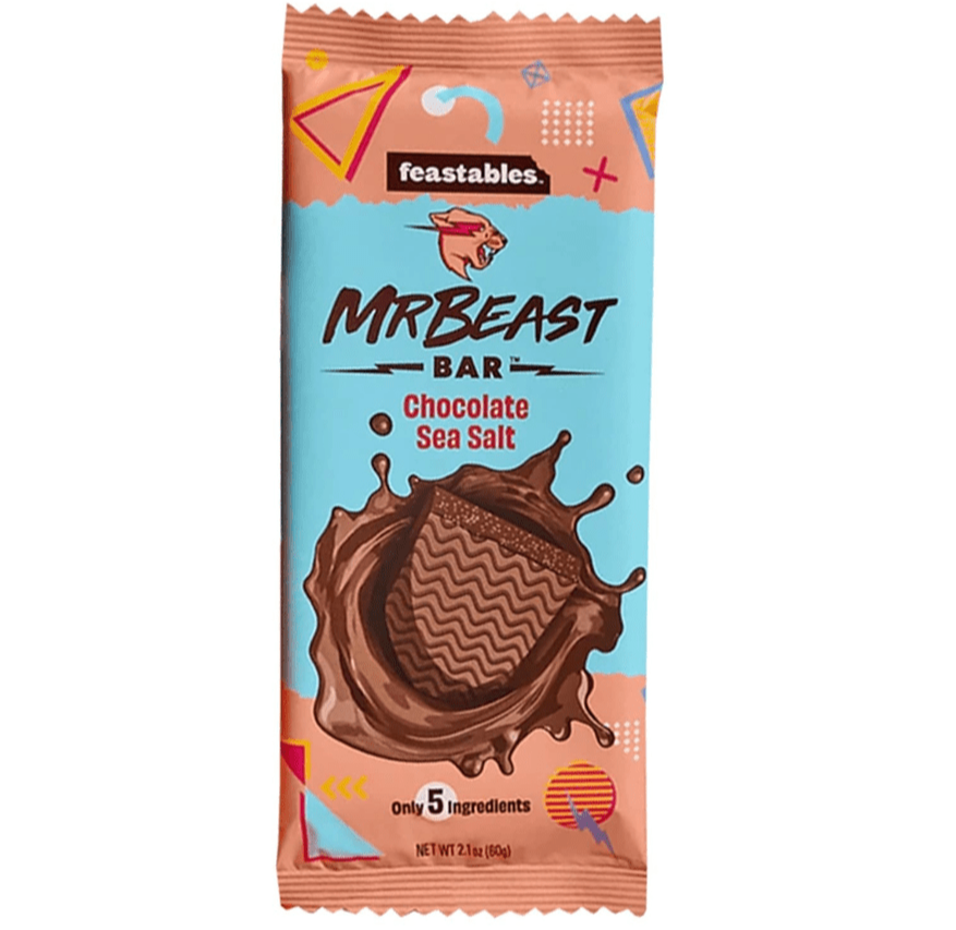 Mr Beast Feastables Chocolate Bar Sea Salt