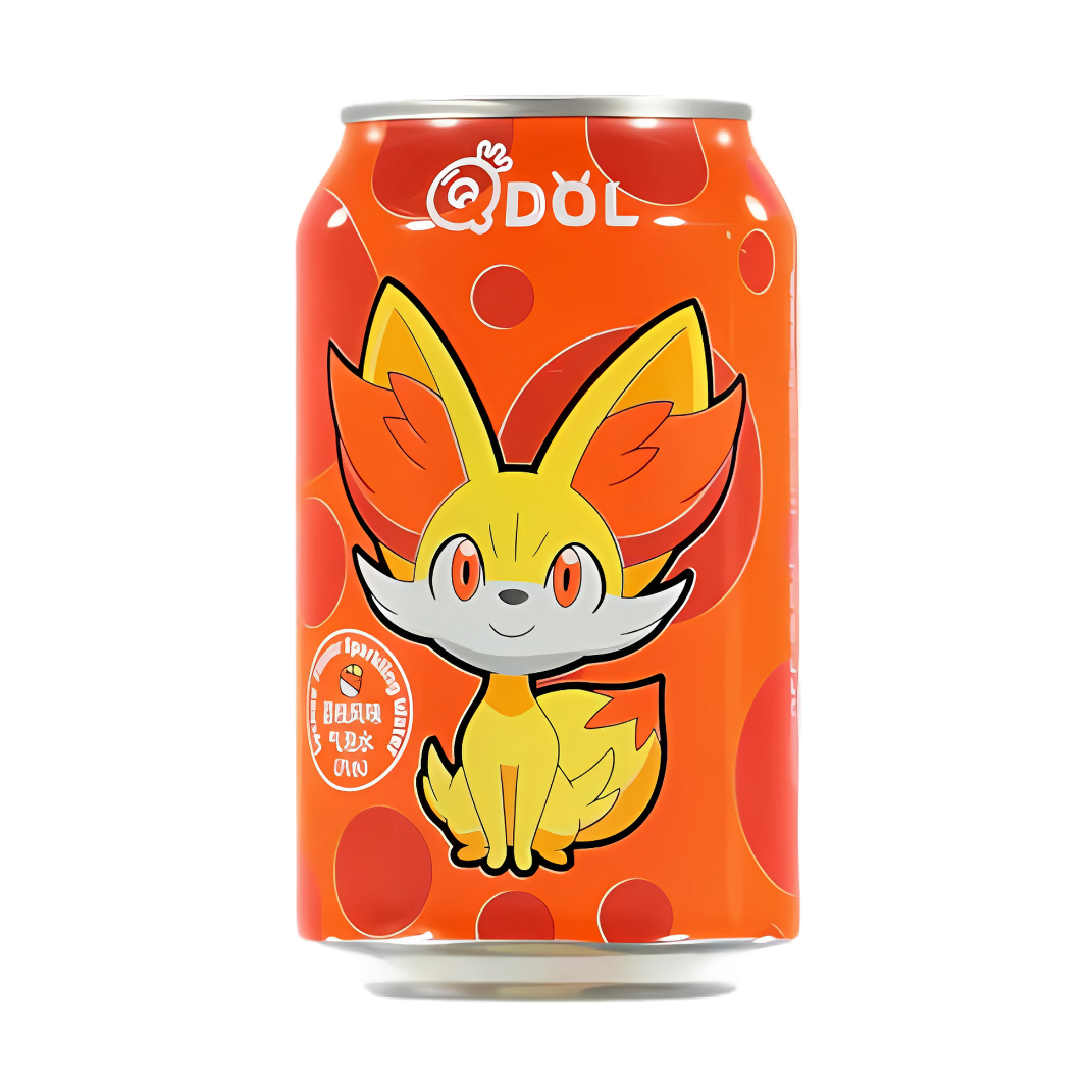 QDOL Pokemon Fennekin Lychee Flavoured Sparkling Water - My American Shop
