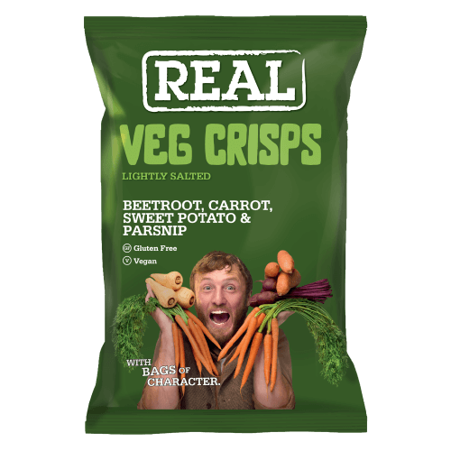 Echte knapperige groentenchips