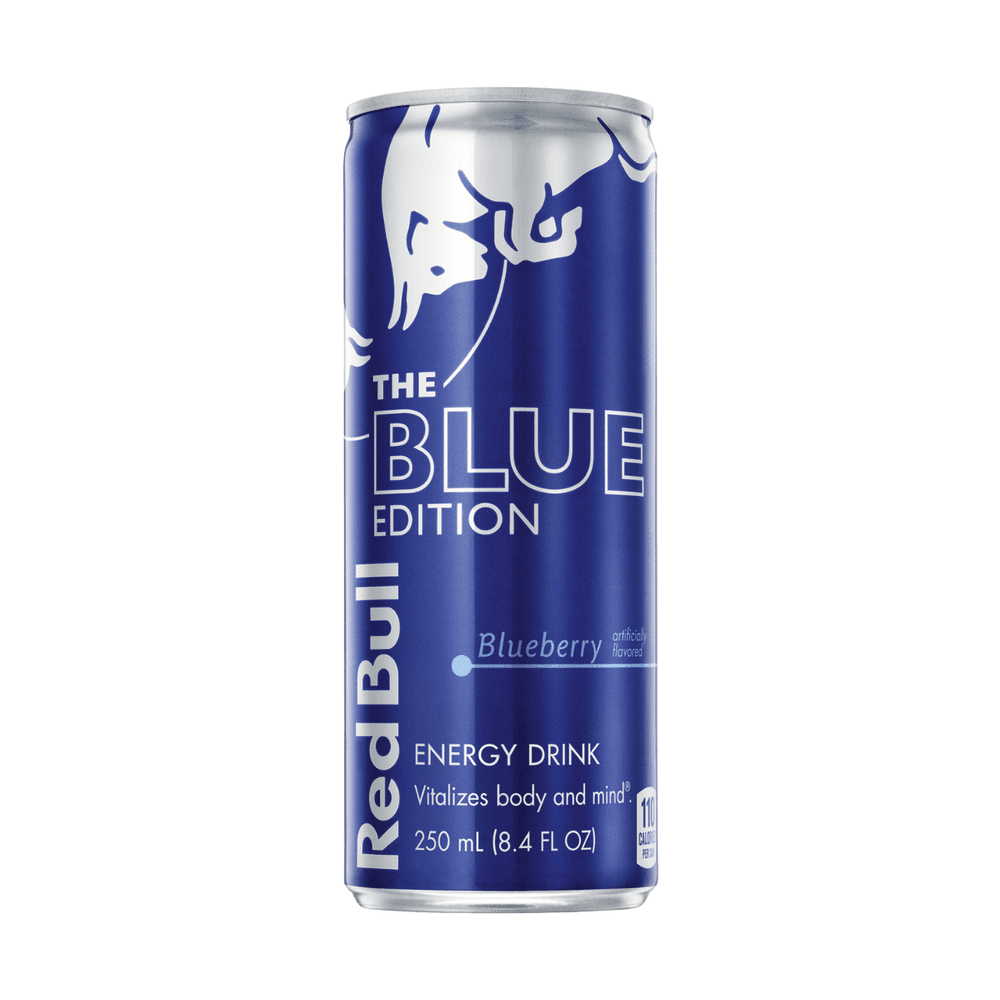 Red Bull Energy Drink Blue Edition Bosbes
