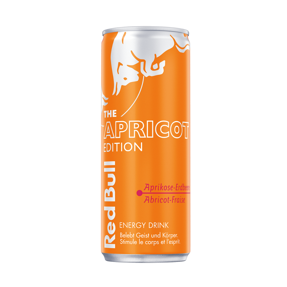 Red Bull Apricot Edition Abricot Fraise 250ml : boisson énergisante saveur abricot et fraise
