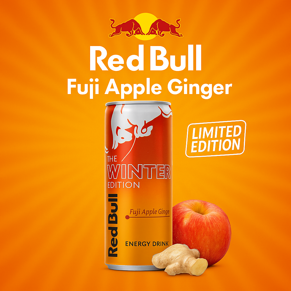 Red Bull Energy Drink Winter Edition Fuji Apple Ginger - My American Shop