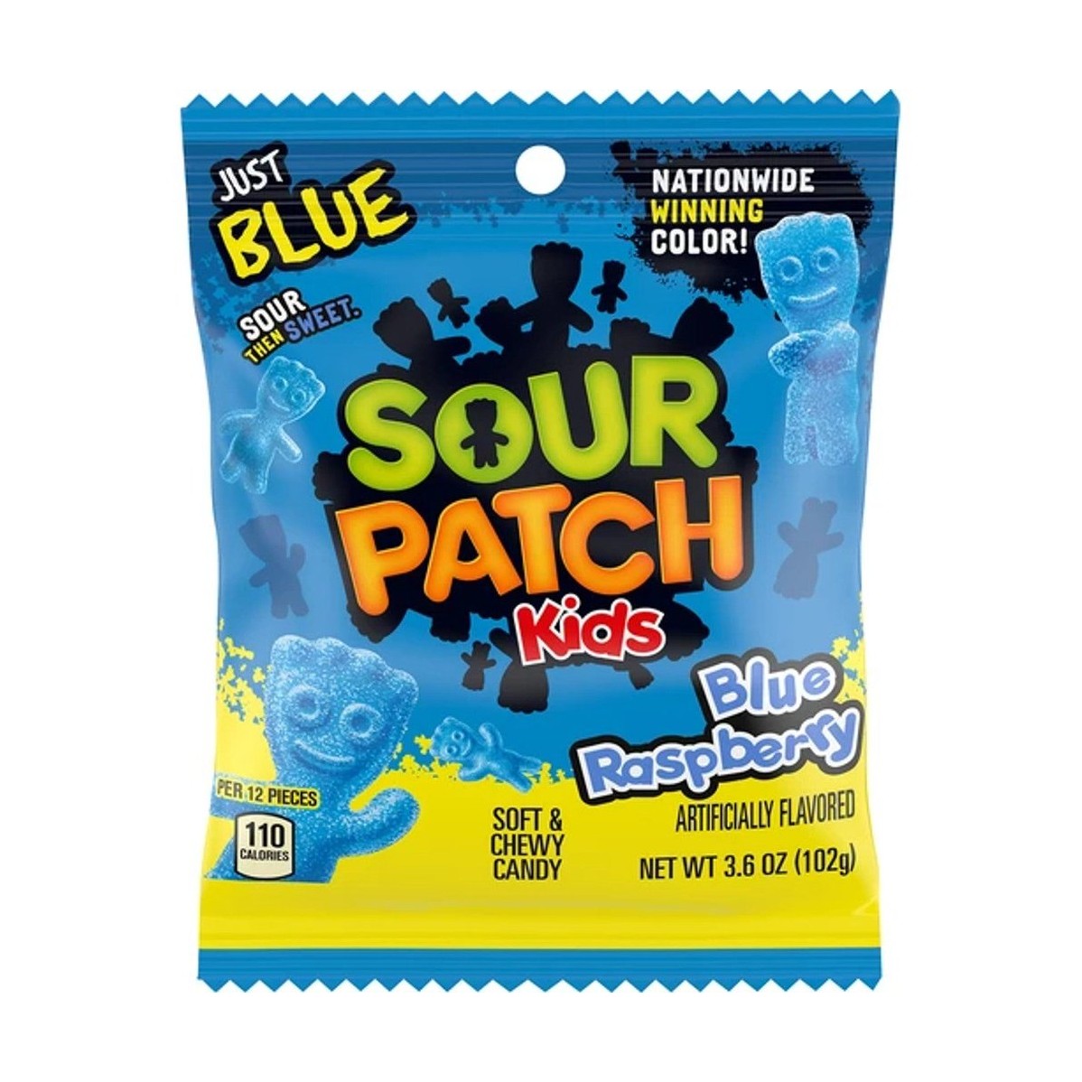 Sour Patch Kids blauwe framboos