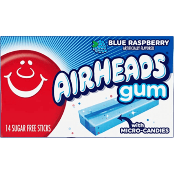 AIR HEADS CHEWING GUM FRAMBOISE BLEUE - My American Shop