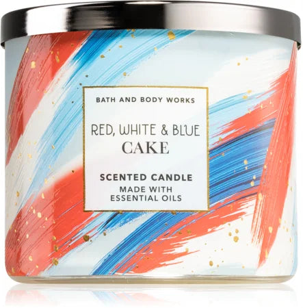 Bougie Bath & Body Works Red, White & Blue Cake - My American Shop France