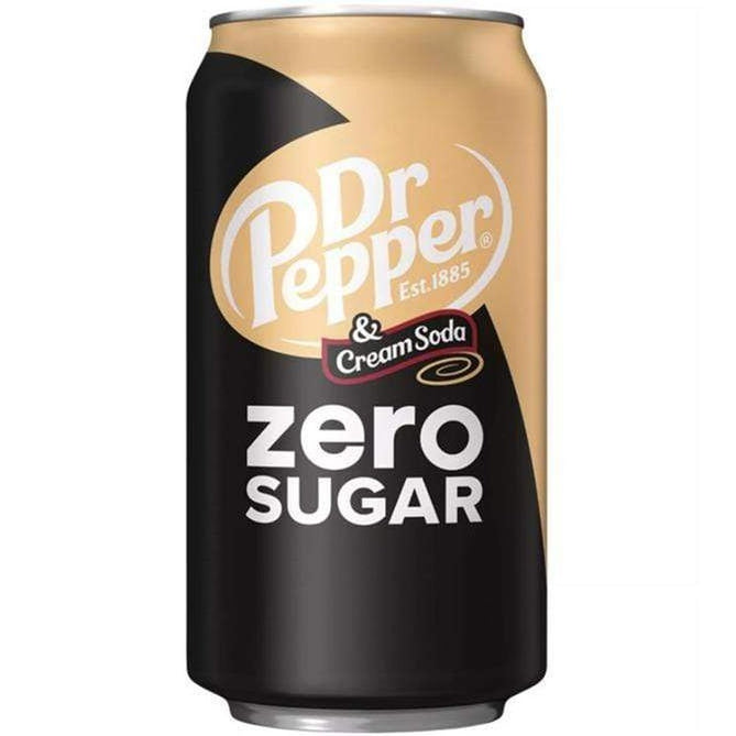 DR PEPPER ZERO CREAM SODA - My American Shop