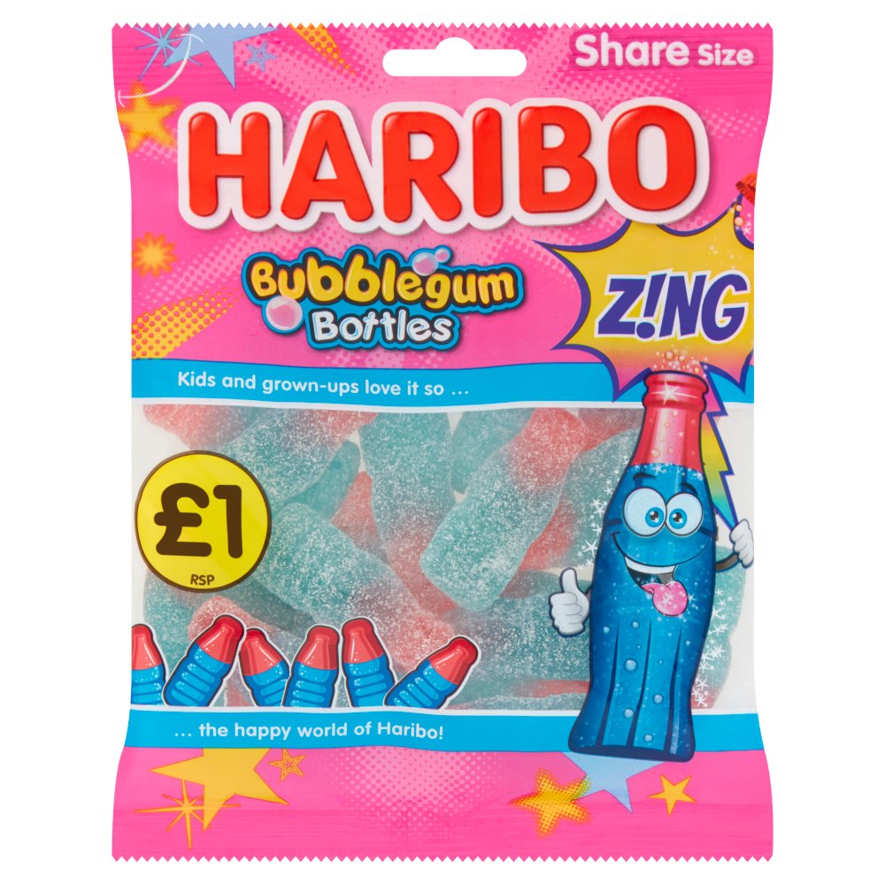 Haribo Bubblegum Bottles - My American Shop