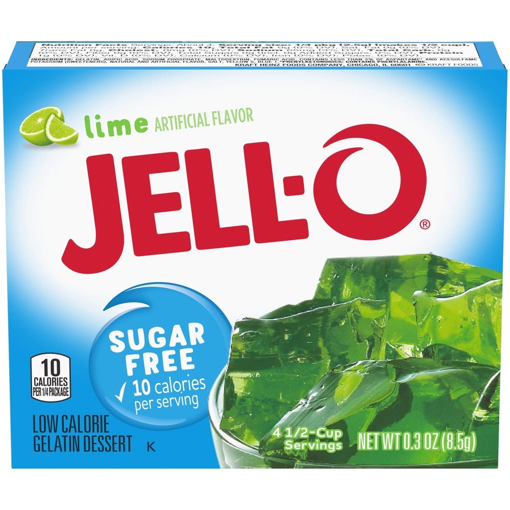 Jell-O Gelatin Lime Sugar Free - My American Shop