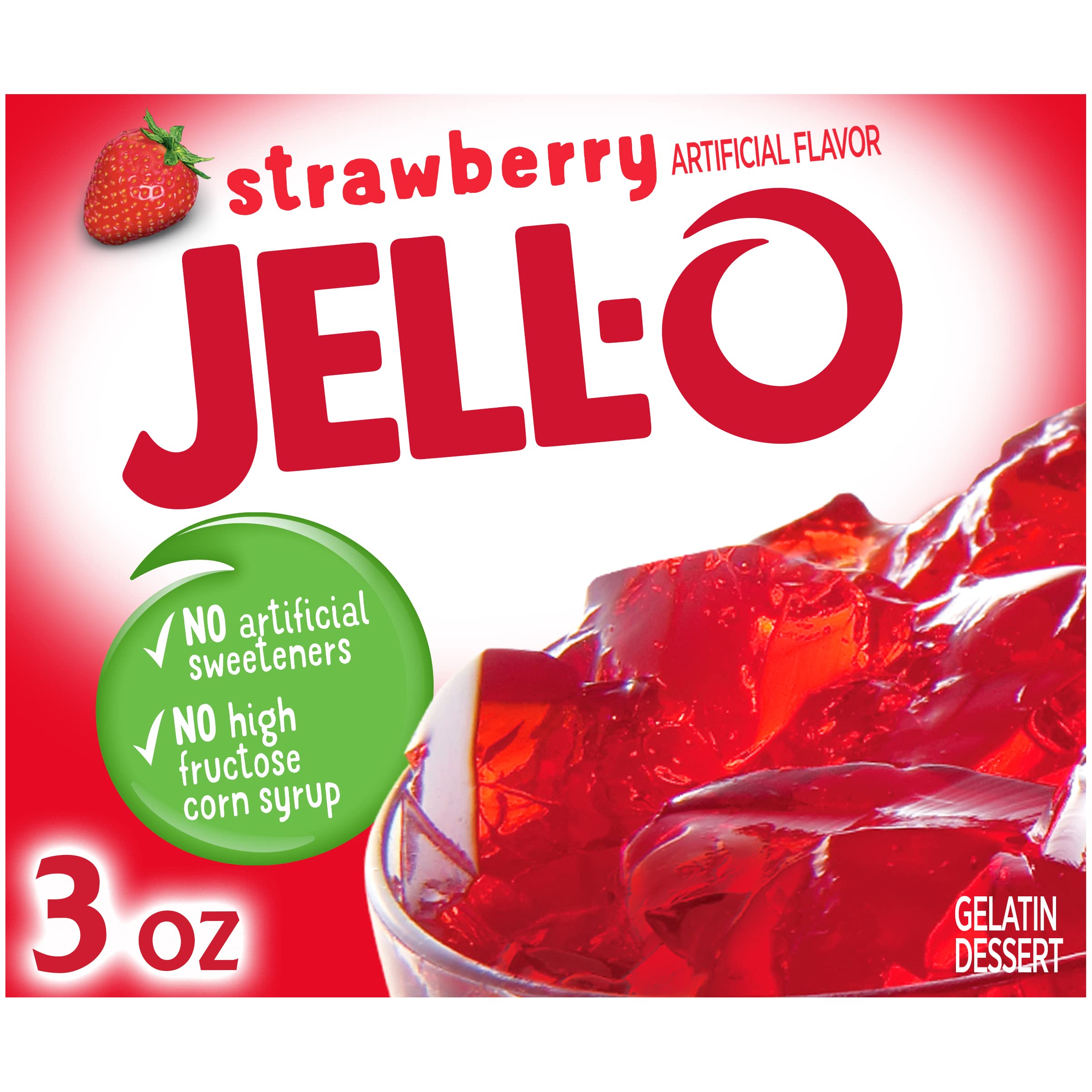 Jell-O Gelatin Strawberry - My American Shop