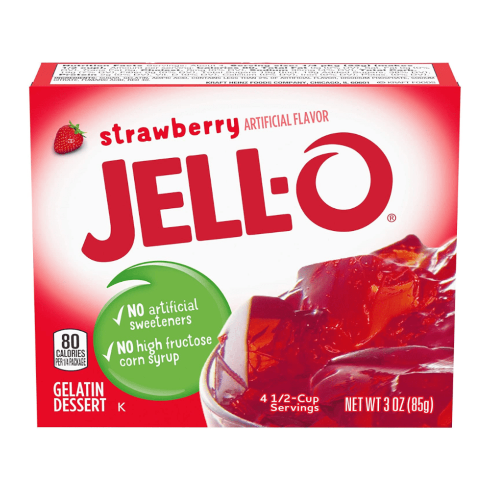 Jell-O Gelatin Strawberry - My American Shop France