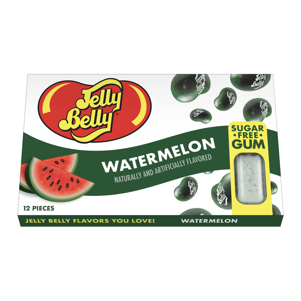Jelly Belly Gum Watermelon Sugar Free Gum - My American Shop France