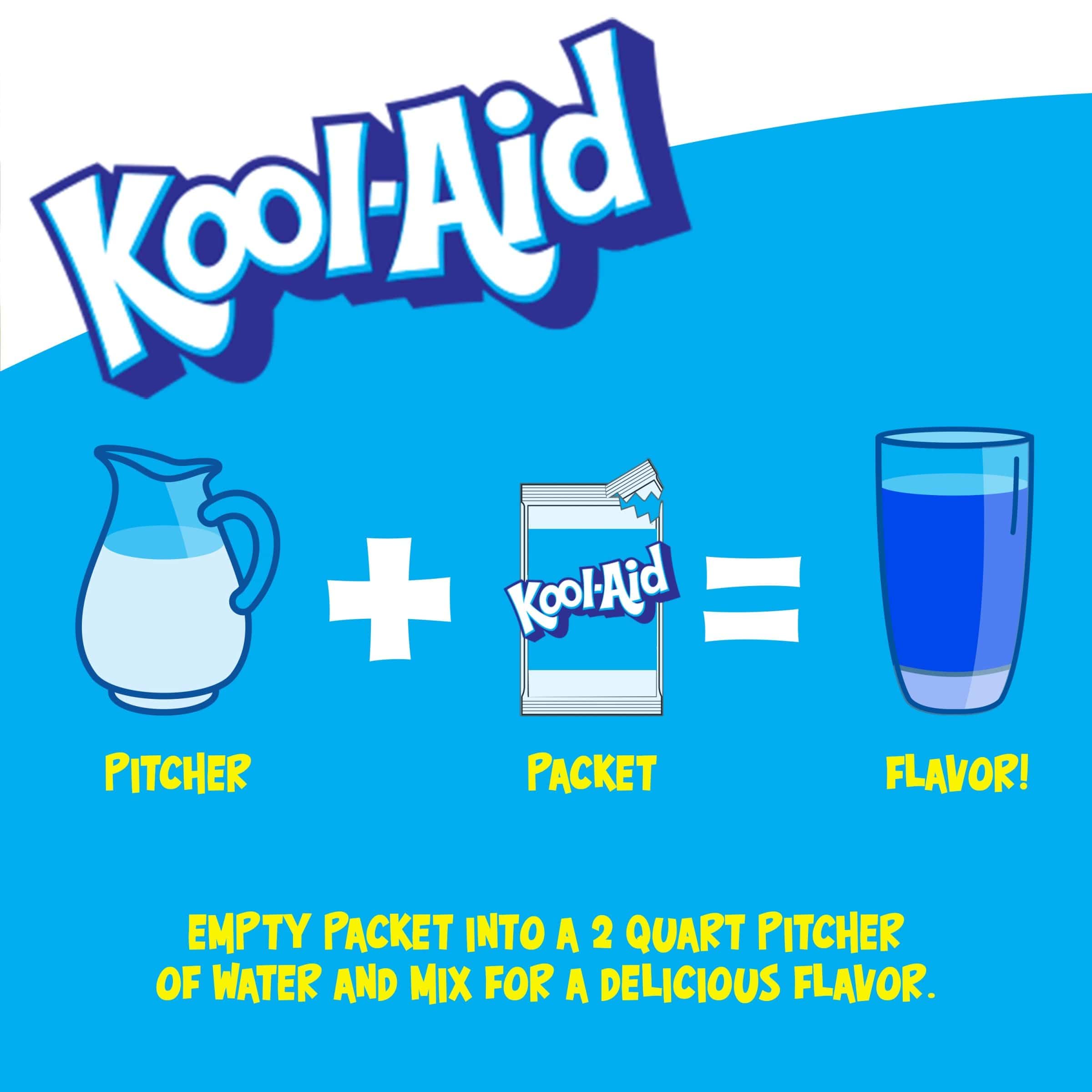 Kool Aid Blue Raspberry Lemonade (6 Sachets) - My American Shop
