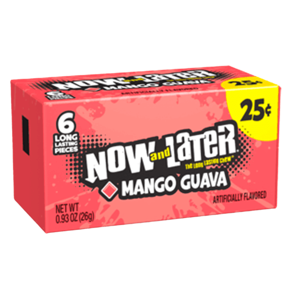 Now And Later The Long Lasting Chew Mango Guava - My American Shop France