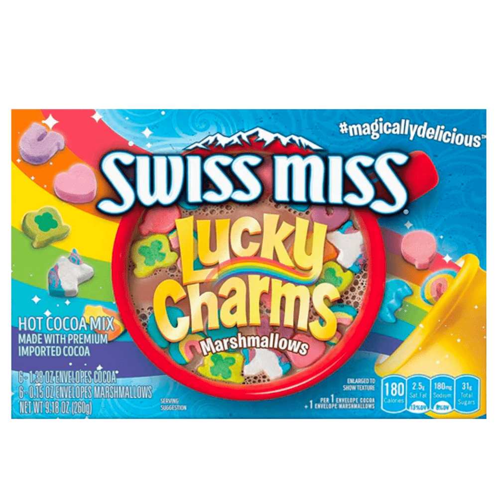 Swiss Miss Marshmallow Lucky Charms Cocoa Mix - My American Shop France
