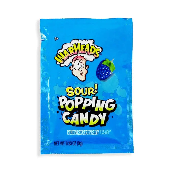 Warheads Sour Popping Candy Blue Raspberry - My American Shop France