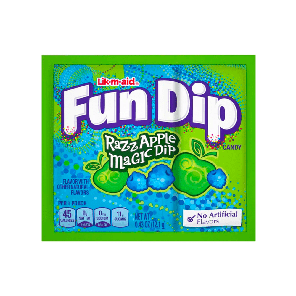 Wonka Fun Dip Razz Apple Magic Dip - My American Shop France