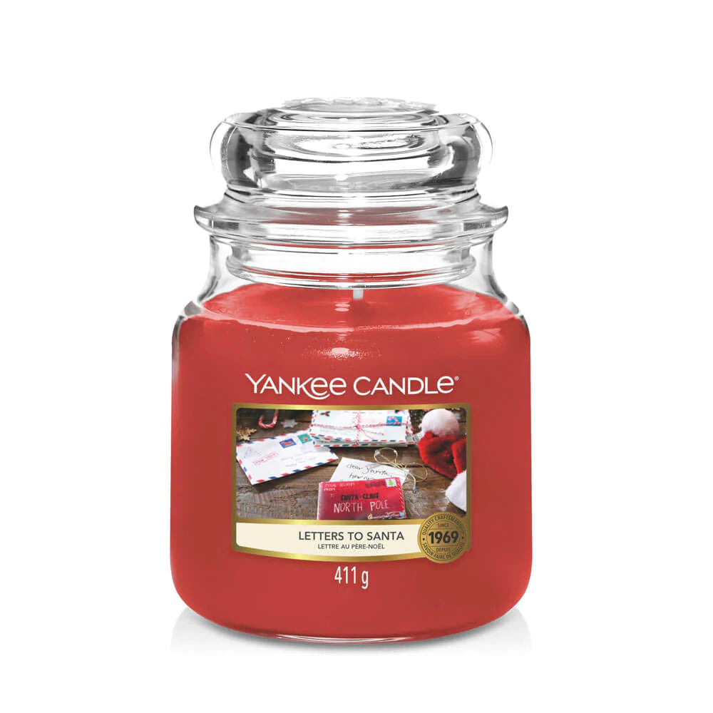 Yankee Candle Letters To Santa Moyenne Jarre - My American Shop
