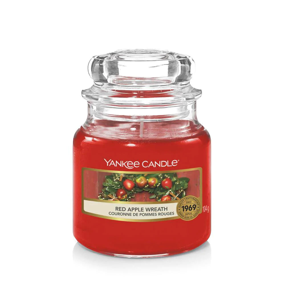 Yankee Candle Red Apple Wreath Petite Jarre - My American Shop