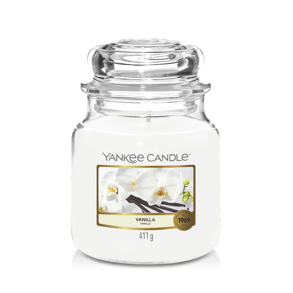 Yankee Candle Vanilla Moyenne Jarre - My American Shop
